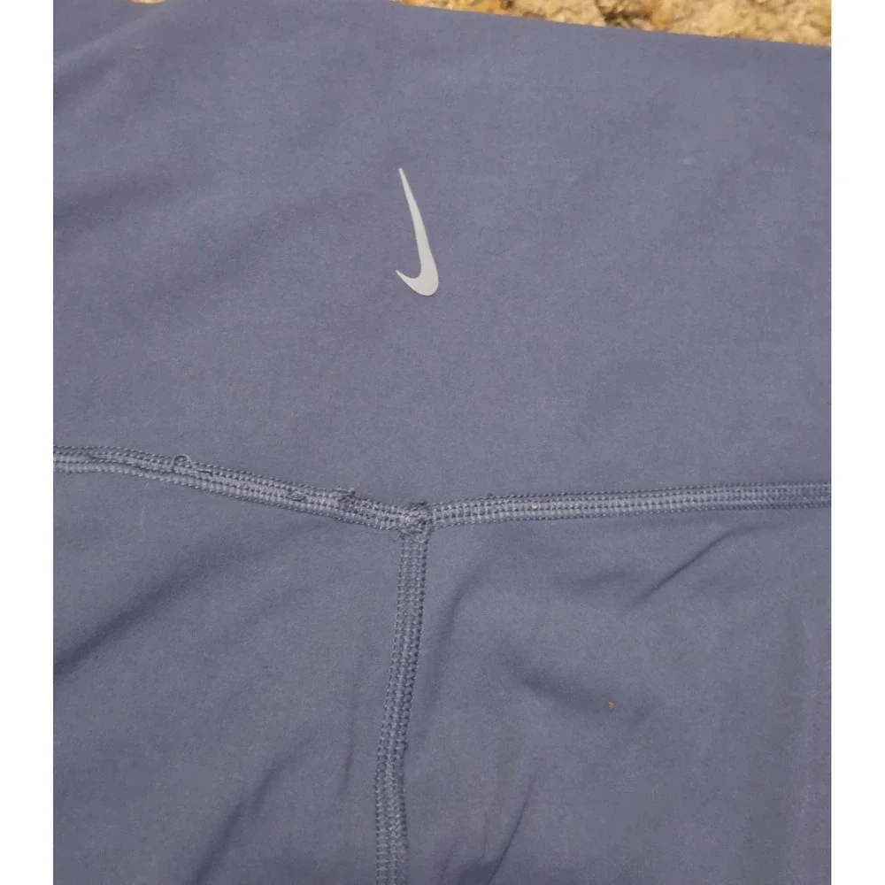 Nike Dri-Fit‎ Soft Athletic Leggings Women's Size Small Blue Inside Pocket